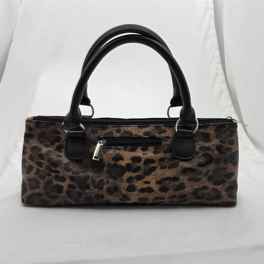 Primeware Leopard Print Insulated Wine Tote Clutch - Picture 7 of 9
